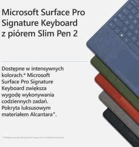 Microsoft Klawiatura do Surface Pro z piórem Slim Pen - Platynowy 3