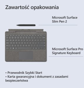 Microsoft Klawiatura do Surface Pro z piórem Slim Pen - Platynowy 5