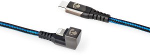 Kabel USB NEDIS USB-Kabel USB 2.0 | Apple Lightning 8-Pin | USB-C™ Stecker | 60 W | 480 Mbps | Niklowany | 1.00 m | okrągły | Spleciony / Nylon | Niebieski / Czarny 4