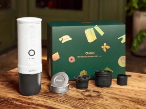 Outin Nano Xmas pack, Espresso Machine Bundle with Basket Plus, model OTEM-01, color Pearl White 3