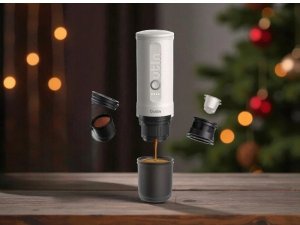 Outin Nano Xmas pack, Espresso Machine Bundle with Basket Plus, model OTEM-01, color Pearl White 4