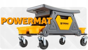 KRZESŁO WARSZTATOWE STOŁEK TABORET NA KÓŁKACH 3 SCHOWKI 200 KG SIEDZISKO 12