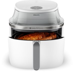 Frytkownica beztłuszczowa Philips 3000 podgrzewacz powietrza biały 1700W 6.2l NA331/10 (8720389064562) 4