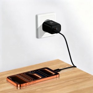 Ładowarka Tech-Protect Ładowarka sieciowa NCA45W-GAN USB-A, USB-C Network Charger PD 45W / QC3.0 Black 2