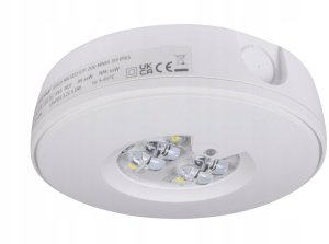 Oprawa awaryjna Roundtech natynkowa eFocus AT 200lm MNM 1H IP44 RT2SSEO200ATF1H 2