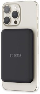Powerbank magnetyczny 5000mAh LifeMag PB10 MagSafe 15W USB-C z kablem USB-C - czarny Tech-Protect 9