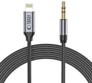 Kabel Boste Przewód audio iPhone Lightning - mini jack 3.5mm 1m - czarny Tech-Protect (1031071) 5