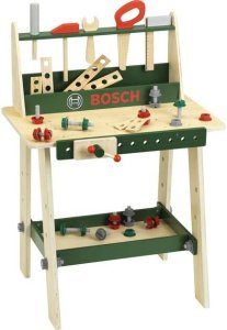 Polesie Theo Klein Bosch Drewniany stół warsztatowy z sosnowym drewnem, narzędzia dla dzieci 2
