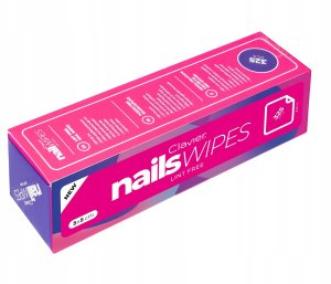 CLAVIER_Nail Wipes waciki do paznokci bezpyłowe 325szt 3