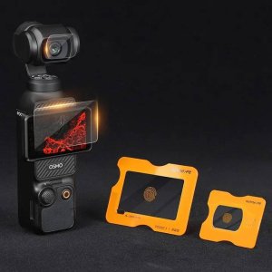 OSŁONA EKRANU + OBIEKTYWU ANTYREFLEKSYJNA FOLIA OCHRONNA ZE SZKŁA HARTOWANEGO DO DJI OSMO POCKET 3 2