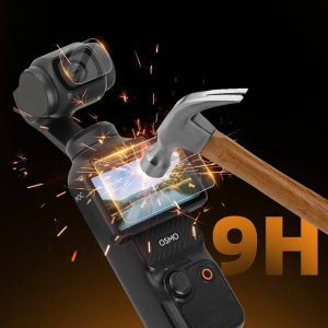 OSŁONA EKRANU + OBIEKTYWU ANTYREFLEKSYJNA FOLIA OCHRONNA ZE SZKŁA HARTOWANEGO DO DJI OSMO POCKET 3 4