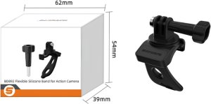 ELASTYCZNA OPASKA SILIKONOWA DO KAMERY ACTION 5 PRO 4/3 GOPRO 13 INSTA360 (CZARNA) 14