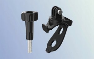 ELASTYCZNA OPASKA SILIKONOWA DO KAMERY ACTION 5 PRO 4/3 GOPRO 13 INSTA360 (CZARNA) 3