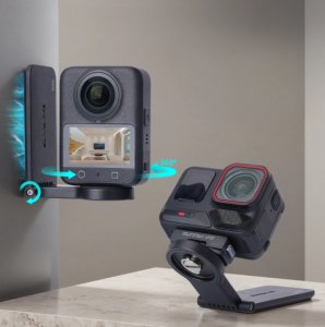 UCHWYT MAGNETYCZNY OBROTOWY GWINT 1/4" DO DJI OSMO 360 / POCKET 3 / INSTA360 GO ULTRA 6