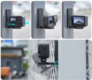 UCHWYT MAGNETYCZNY OBROTOWY GWINT 1/4" DO DJI OSMO 360 / POCKET 3 / INSTA360 GO ULTRA 7