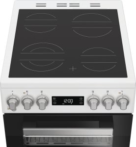Whirlpool Cooker | Whirlpool | Hob type Vitroceramic | Oven type Electric | White | Width 50 cm | Depth 60 cm | 60 L 6