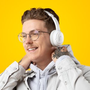 Niceboy Słuchawki Nauszne Hive Prodigy 4 WhiteMist Białe MaxxBass USB-C 50h 4