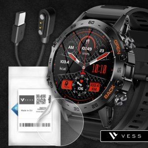Smartwatch VESS ZEGAREK SMARTWATCH MĘSKI 360x360 ROZMOWY MENU PL WODOODPORNY 12