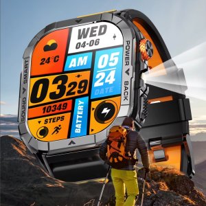 SMARTWATCH SPORTOWY MĘSKI POŁĄCZENIA BLUETOOTH WODOODPORNY PL MENU 2