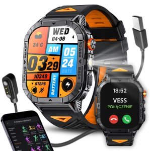 SMARTWATCH SPORTOWY MĘSKI POŁĄCZENIA BLUETOOTH WODOODPORNY PL MENU 4