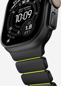Nomad Stratos Band - titanowa bransoleta do Apple Watch 49mm z FKM (black titanium, volt FKM) 9