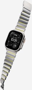 NOMAD Stratos Band - tytanowa bransoleta do Apple Watch 49mm z FKM (natural titanium, volt FKM) 2