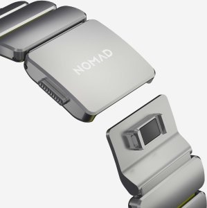 NOMAD Stratos Band - tytanowa bransoleta do Apple Watch 49mm z FKM (natural titanium, volt FKM) 6