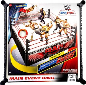 Figurka Mattel WWE Main Event Ring + naklejki (JDJ20) 2