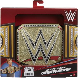 Figurka Mattel Pas mistrzowski WWE Undisputed Championship (HYJ35) 4