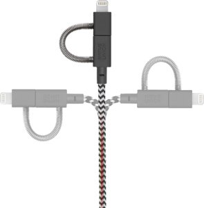 Kabel USB Native Union Belt Cable Universal - kabel USB-A - USB-C/lightning/microUSB, 2 m (zebry) 3