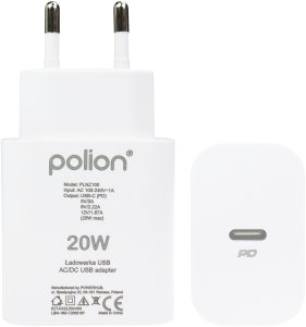 Ładowarka kostka do telefonu tabletu USB-C 20W | USB-C |QC | PD 2