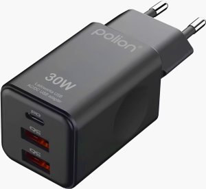 Ładowarka kostka do telefonu tabletu USB-C 30W | USB-C | 2xUSB-A | QC | PD 2