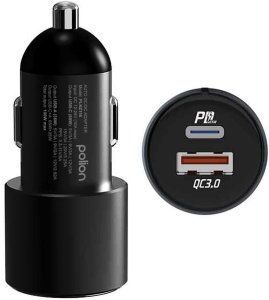 Ładowarka samochodowa do telefonu 12V USB-C 100W | USB-C | USB-A | QC | PD 2