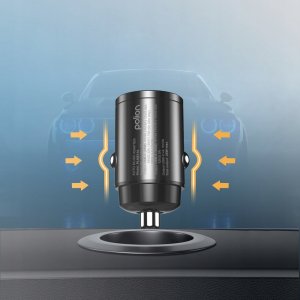 Ładowarka samochodowa do telefonu 12V USB-C 35W | USB-C | USB-A | QC | PD 4