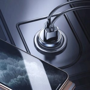 Ładowarka samochodowa do telefonu 12V USB-C 35W | USB-C | USB-A | QC | PD 6