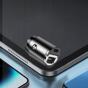 Ładowarka samochodowa do telefonu 12V USB-C 35W | USB-C | USB-A | QC | PD 7