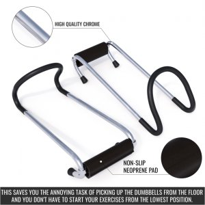 Gorilla Sports Haki do obciążenia sztangi hantli 80kg udźwig 4