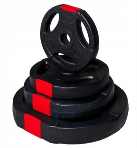 Gorilla Sports Obciążenie z uchwytami 15 kg, 30 mm 3