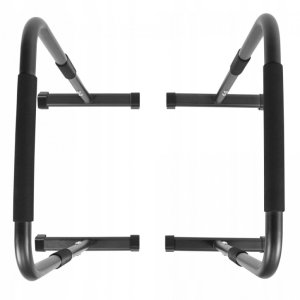 Stacjonarne poręcze wysokie do dipów pompek zestaw 2 szt. czarne 3