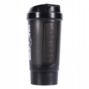 Gorilla Sports Shaker 500ml czarny z przegrodą 2