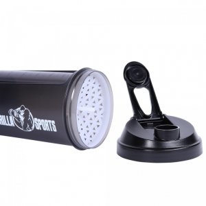 Gorilla Sports Shaker 500ml czarny z przegrodą 5