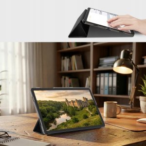 Etui Spigen Smart Fold do Samsung Galaxy Tab Tab A9 / A11 8.7 X110 / X115 / X133 / X135 Matte Black 8