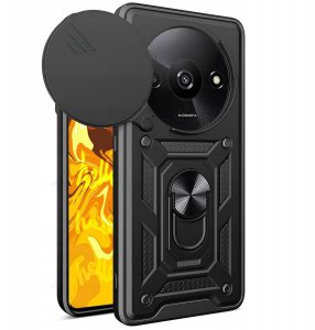 ETUI PANCERNE DO XIAOMI REDMI A3 CZARNE OBUDOWA ARMOR HOLDER RING   SZKŁO 6