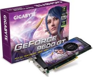 Karta graficzna Gigabyte GeForce 9600 GT 512MB GF9600GT 512MB 256BIT TV DVI LBOX 1