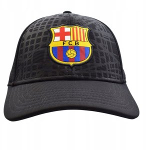 Czapka z daszkiem FC Barcelona bejsbolówka Cap Cross Black FCB 5001GEXNN 2