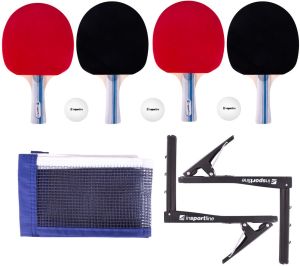 inSPORTline Zestaw do tenisa stołowego Setozio - rakietki, piłeczki, siatka, uchwyty i opakowanie (15960) 1