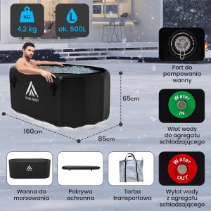 ExtraLink Extralink Ice Bath | Wanna do morsowania | 160x85x65cm 6