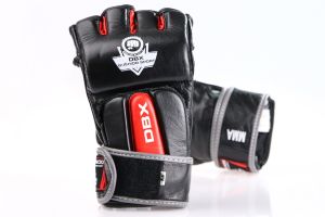 DBX BUSHIDO Rękawice skórzane do MMA Bushido czarno-czerwone r. XL (e1v4-XL) 1