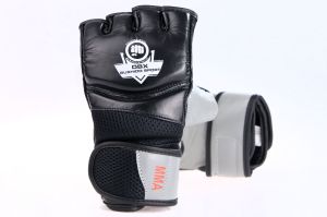 DBX BUSHIDO Rękawice skórzane MMA czarno-szare r. M (BUSHIDO DBD-MMA-2 - M) 1