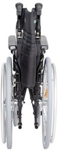 Reha Fund Stalowy wózek inwalidzki RF-1 Cruiser Czarny 48cm 3